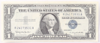 1957-B $1 United States Treasury Blue Seal Silver Certificate Paper Bank Note at PristineAuction.com