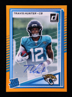 Travis Hunter 2025 Donruss Rated Rookies Autographs Orange #301 RC at PristineAuction.com