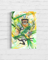 Tucker Kraft Packers Custom 9x12 Canvas at PristineAuction.com