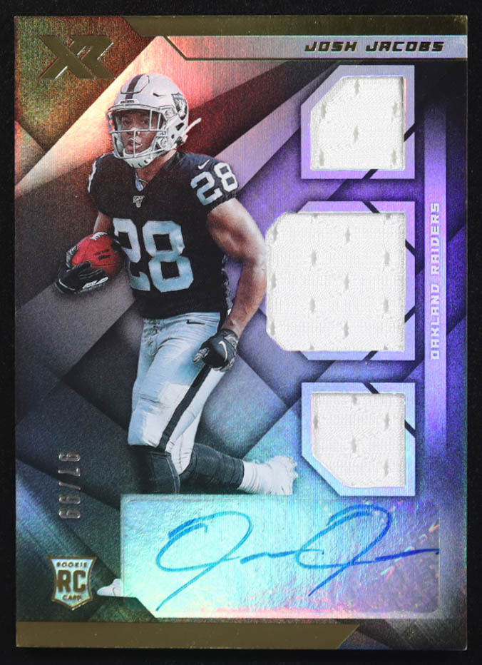 Josh Jacobs 2019 Panini XR #206 JSY AU #97/99 at PristineAuction.com Josh Jacobs 2019 Panini XR #206 JSY AU #97/99 at PristineAuction.com