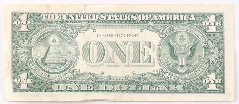 1957-B $1 United States Treasury Blue Seal Silver Certificate Paper Bank Note at PristineAuction.com 1957-B $1 United States Treasury Blue Seal Silver Certificate Paper Bank Note at PristineAuction.com