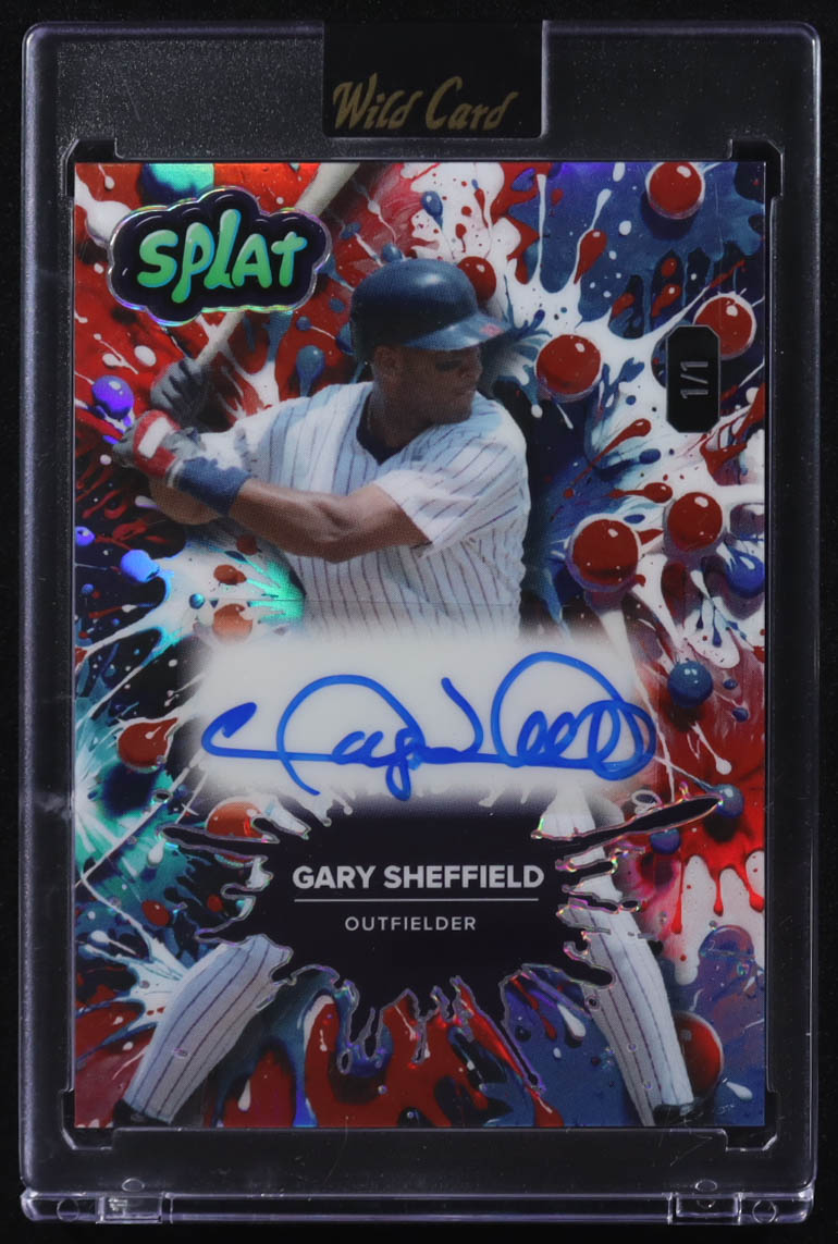 Gary Sheffield 2024 Wild Card Splat Baseball Auto Red White Blue #GSA #1/1 at PristineAuction.com Gary Sheffield 2024 Wild Card Splat Baseball Auto Red White Blue #GSA #1/1 at PristineAuction.com