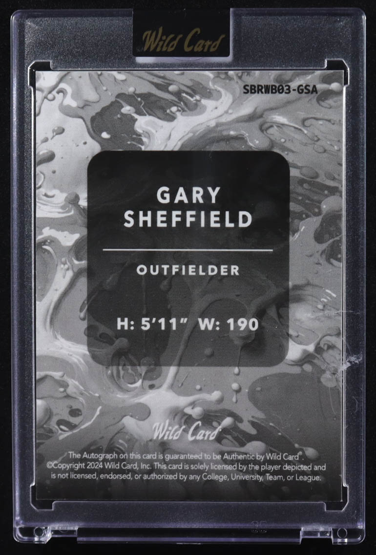 Gary Sheffield 2024 Wild Card Splat Baseball Auto Red White Blue #GSA #1/1 at PristineAuction.com Gary Sheffield 2024 Wild Card Splat Baseball Auto Red White Blue #GSA #1/1 at PristineAuction.com