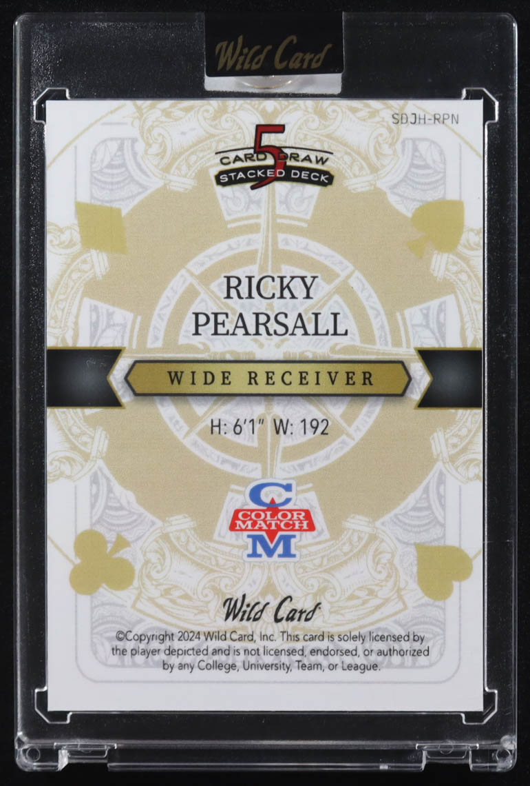 Ricky Pearsall 2024 Wild Card 5 Card Draw King #RPN #1/1 RC at PristineAuction.com Ricky Pearsall 2024 Wild Card 5 Card Draw King #RPN #1/1 RC at PristineAuction.com