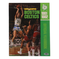 Larry Bird Signed 1981-82 Celtics Yearbook Magazine (PSA) at PristineAuction.com