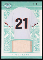 Jeff Kent 2025 Leaf Lumber Game-Used Bat Green #GL54 #3/4 at PristineAuction.com