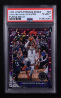 Shai Gilgeous-Alexander 2019-20 Hoops Premium Stock Prizms Purple Disco #80 (PSA 10) at PristineAuction.com