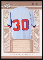 Cliff Floyd 2025 Leaf Lumber Game-Used Bat Bronze #GL21 #44/45 at PristineAuction.com