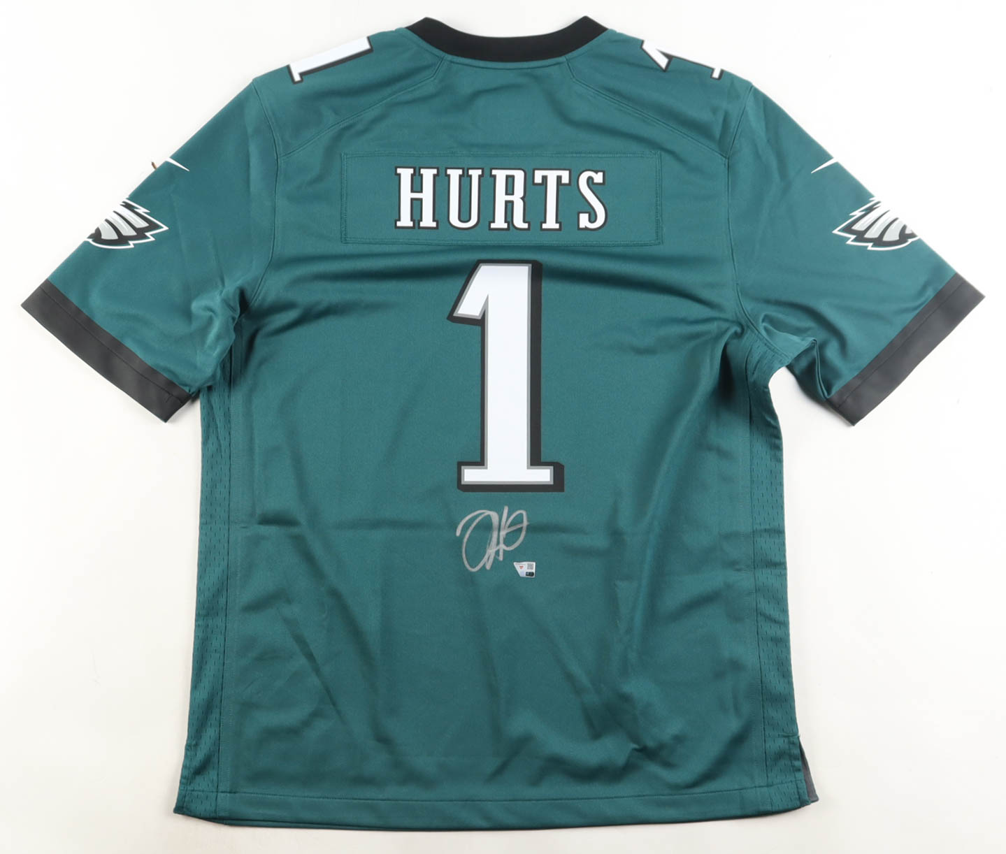 Jalen Hurts Signed Eagles Nike Jersey (Fanatics) at PristineAuction.com Jalen Hurts Signed Eagles Nike Jersey (Fanatics) at PristineAuction.com