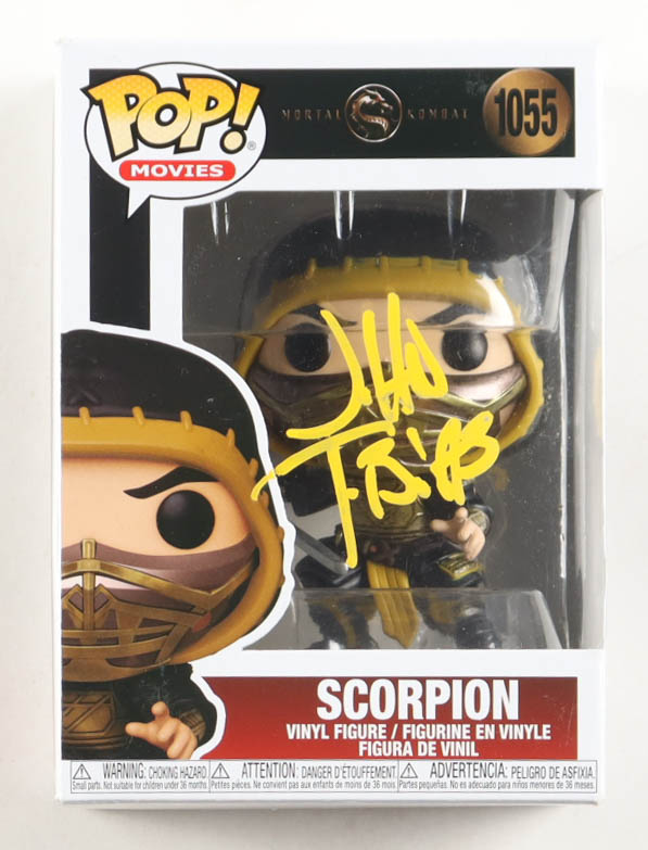 John Tobias Signed "Mortal Kombat" #1055 Scorpion Funko Pop! Vinyl Figure (Beckett) at PristineAuction.com John Tobias Signed "Mortal Kombat" #1055 Scorpion Funko Pop! Vinyl Figure (Beckett) at PristineAuction.com