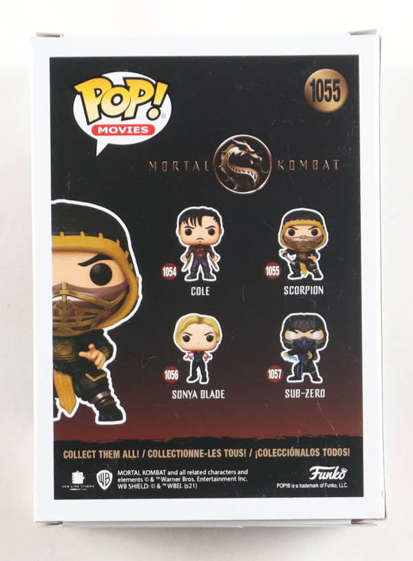 John Tobias Signed "Mortal Kombat" #1055 Scorpion Funko Pop! Vinyl Figure (Beckett) at PristineAuction.com John Tobias Signed "Mortal Kombat" #1055 Scorpion Funko Pop! Vinyl Figure (Beckett) at PristineAuction.com