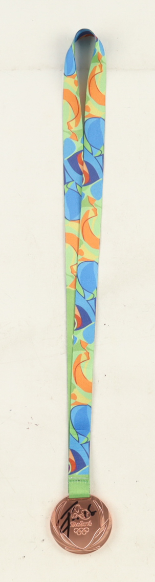 Pau Gasol Signed Rio 2016 Olympics Bronze Medal Replica (JSA) at PristineAuction.com Pau Gasol Signed Rio 2016 Olympics Bronze Medal Replica (JSA) at PristineAuction.com