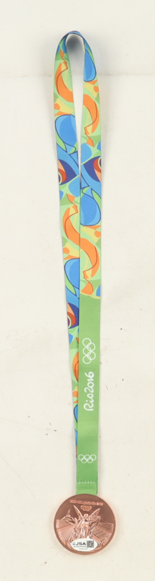 Pau Gasol Signed Rio 2016 Olympics Bronze Medal Replica (JSA) at PristineAuction.com Pau Gasol Signed Rio 2016 Olympics Bronze Medal Replica (JSA) at PristineAuction.com