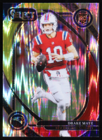 Drake Maye 2024 Select Prizm Red and Yellow Shock #218 RC at PristineAuction.com