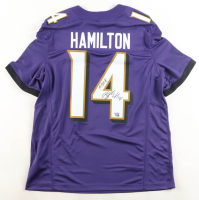 Kyle Hamilton Signed Ravens Nike Authentic Jersey Inscribed "Flock" (Fanatics) at PristineAuction.com