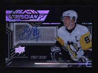 Sidney Crosby 2022-23 UD Black Obsidian Scripts #OSSC SP at PristineAuction.com