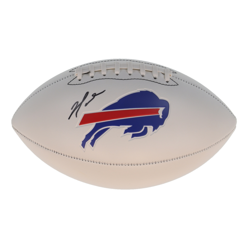 Damar Hamlin Signed Bills Logo Football (Schwartz) at PristineAuction.com