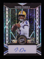 Jayden Daniels 2024 Leaf Press Pass Autographs Shimmer Platinum #PPAJD1 RC #4/5 at PristineAuction.com