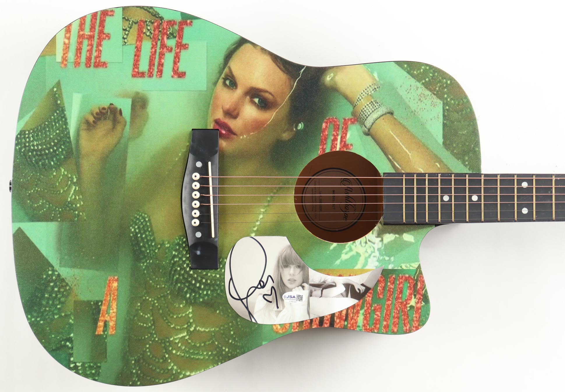 Taylor Swift Guitar with Signed Custom Insert Pickguard (JSA) at PristineAuction.com Taylor Swift Guitar with Signed Custom Insert Pickguard (JSA) at PristineAuction.com