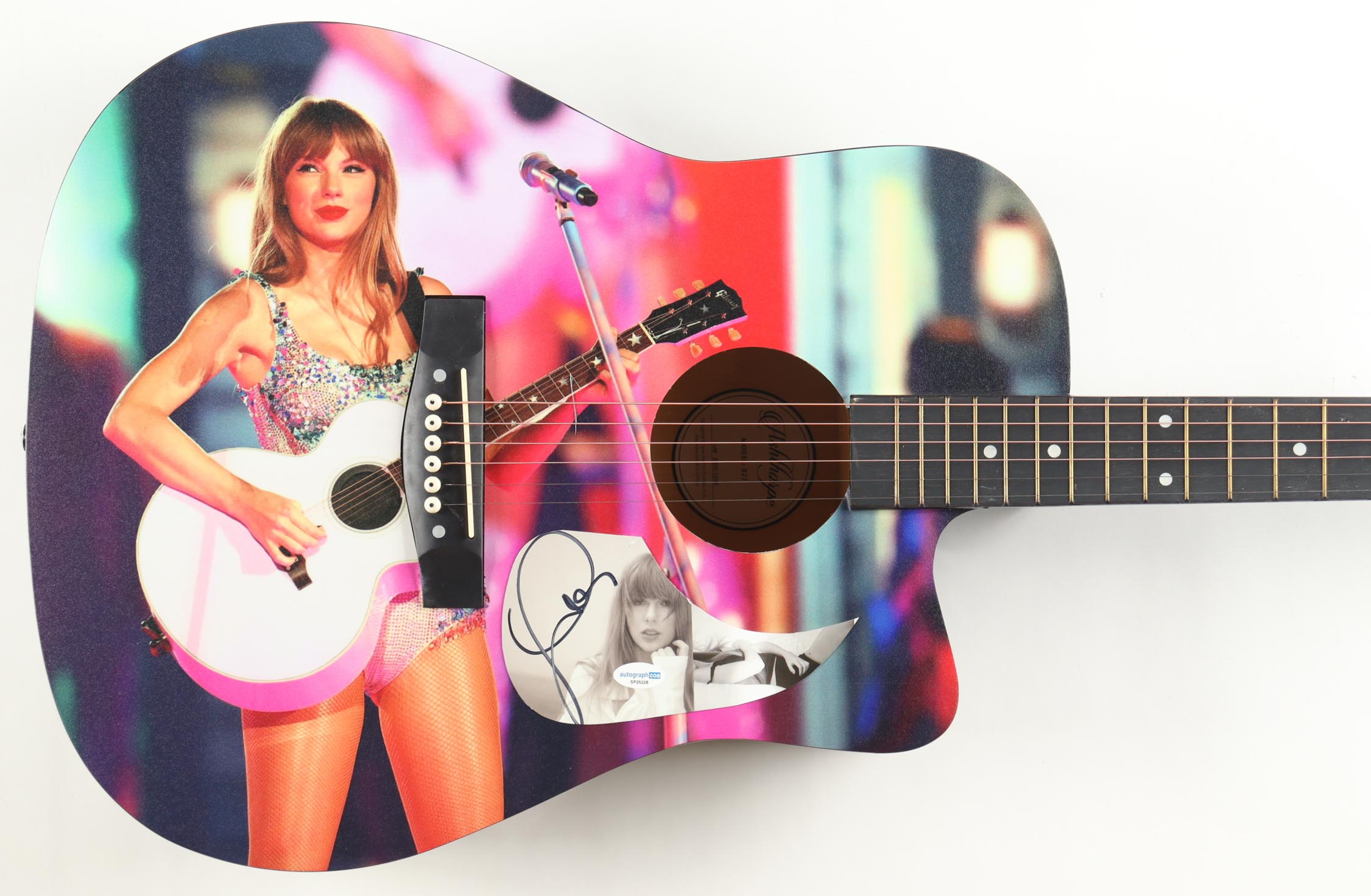 Taylor Swift Guitar with Signed Custom Insert Pickguard (ACOA) at PristineAuction.com Taylor Swift Guitar with Signed Custom Insert Pickguard (ACOA) at PristineAuction.com