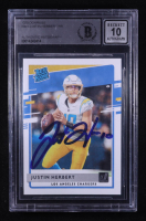 Justin Herbert Signed 2020 Donruss #303 RR RC (BGS | Autograph Grade 10) at PristineAuction.com