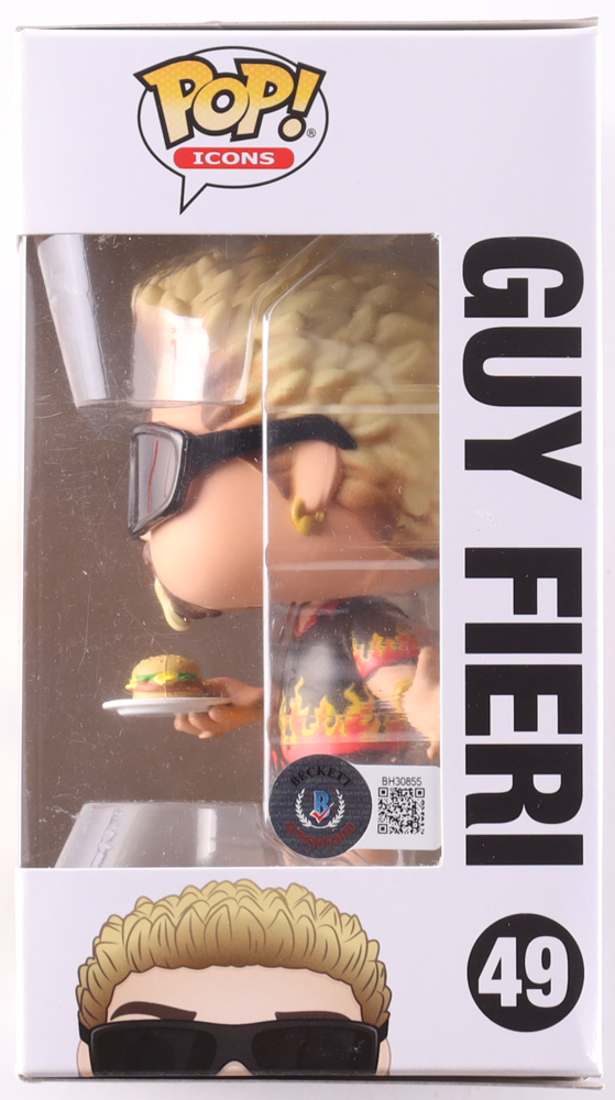 Guy Fieri Signed "Guy! Guy Fieri" #49 Guy Fieri Funko Pop! Vinyl Figure (Beckett) at PristineAuction.com Guy Fieri Signed "Guy! Guy Fieri" #49 Guy Fieri Funko Pop! Vinyl Figure (Beckett) at PristineAuction.com