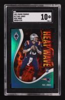 Mac Jones 2021 Panini Phoenix Heat Wave Green #17 RC #09/25 (SGC 10) at PristineAuction.com