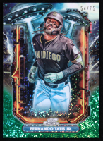 Fernando Tatis Jr. 2025 Topps Cosmic Chrome Extraterrestrial Talent Green Space Dust Refractors #ET11 #54/75 at PristineAuction.com