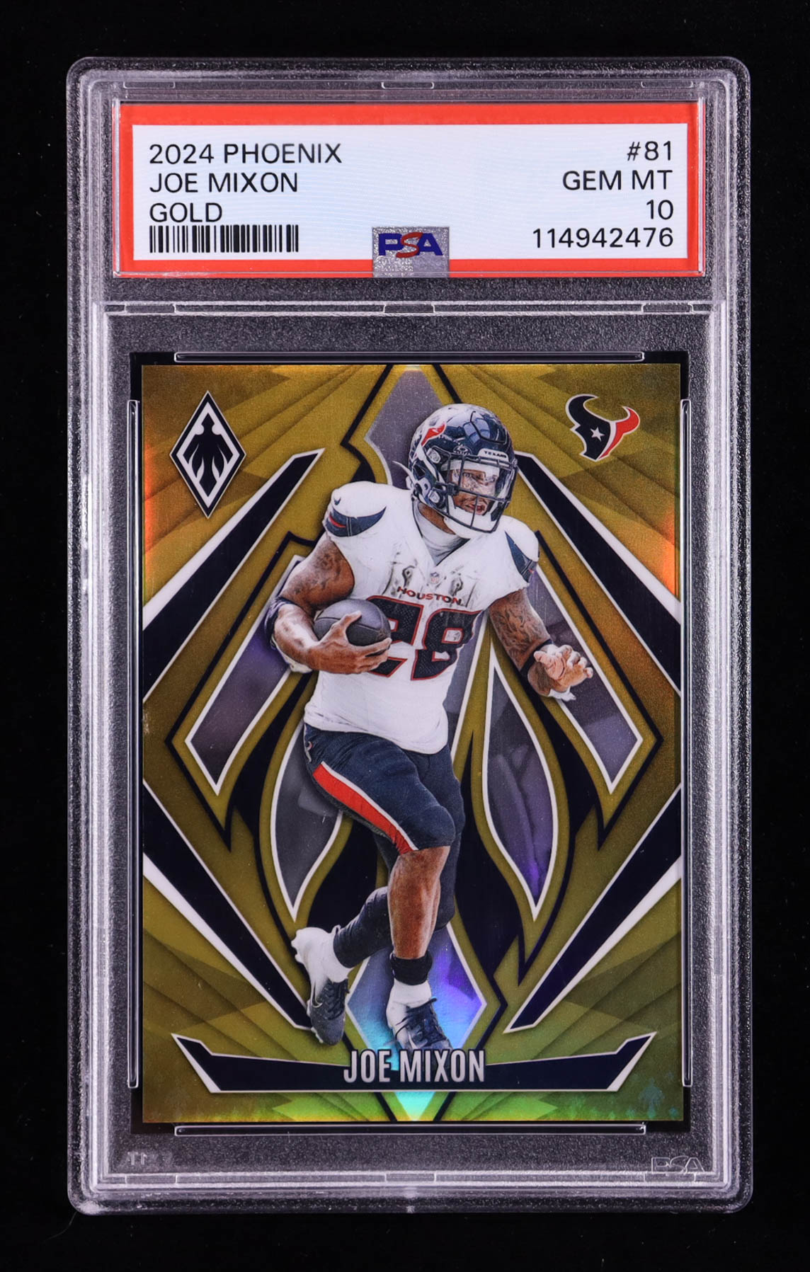 Joe Mixon 2024 Panini Phoenix Gold #81 #03/10 (PSA 10) at PristineAuction.com Joe Mixon 2024 Panini Phoenix Gold #81 #03/10 (PSA 10) at PristineAuction.com
