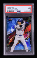 Shohei Ohtani 2024 Topps Finest Blue Refractor #100 #003/200 (PSA 9) at PristineAuction.com