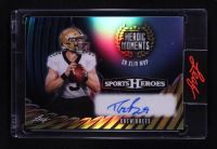 Drew Brees 2026 Leaf Sports Heroes Heroic Moments Autographs Prismatic Blue #HMDB1 #3/5 at PristineAuction.com