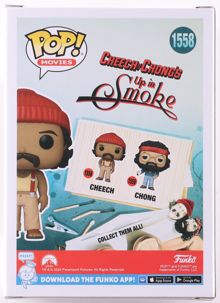 Cheech Marin Signed "Cheech & Chongs's Up In Smoke" #1558 Cheech Funko Pop! Vinyl Figure (Beckett) at PristineAuction.com Cheech Marin Signed "Cheech & Chongs's Up In Smoke" #1558 Cheech Funko Pop! Vinyl Figure (Beckett) at PristineAuction.com