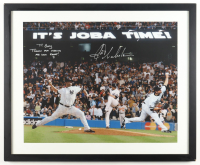 Joba Chamberlain Signed Yankees Custom Framed Photo Display Inscribed "Thanks For Making Me Look Sharp!" (JSA) at PristineAuction.com