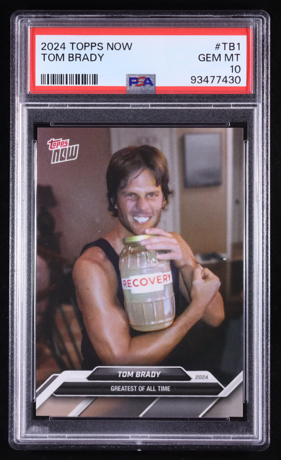 Tom Brady 2024 Topps Now Tom Brady #TB1 (PSA 10) at PristineAuction.com Tom Brady 2024 Topps Now Tom Brady #TB1 (PSA 10) at PristineAuction.com