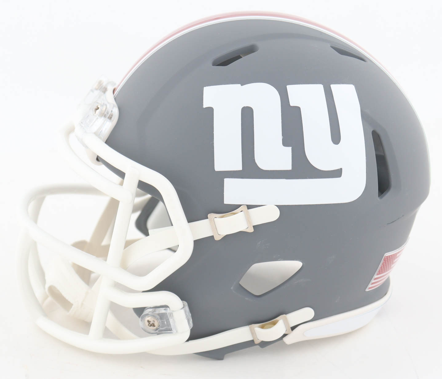 Jaxson Dart Signed Giants Slate Alternate Speed Mini Helmet (Beckett) at PristineAuction.com Jaxson Dart Signed Giants Slate Alternate Speed Mini Helmet (Beckett) at PristineAuction.com