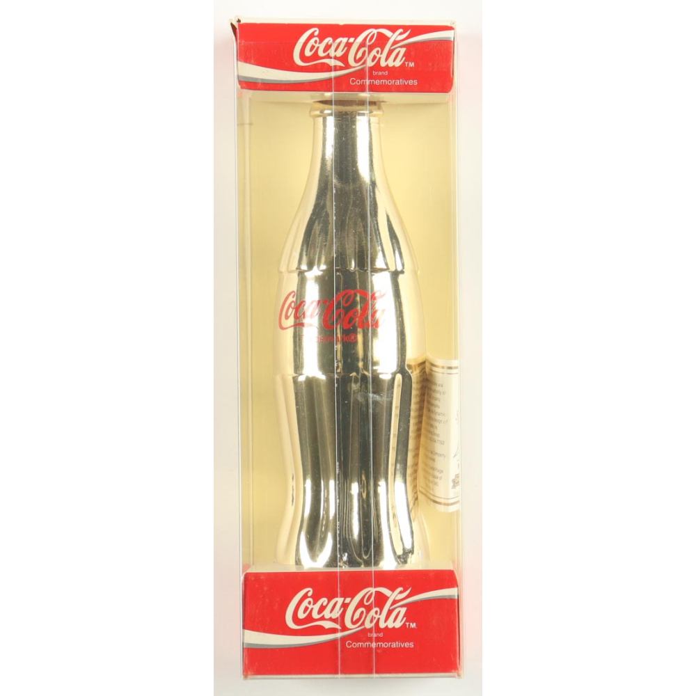 1994 LE Satchel Paige Gold Coca-Cola Bottle at PristineAuction.com