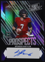 Spencer Rattler 2024 Leaf Heroes and Prospects Autographs Prospects Blue #APSR1 #03/15 RC at PristineAuction.com