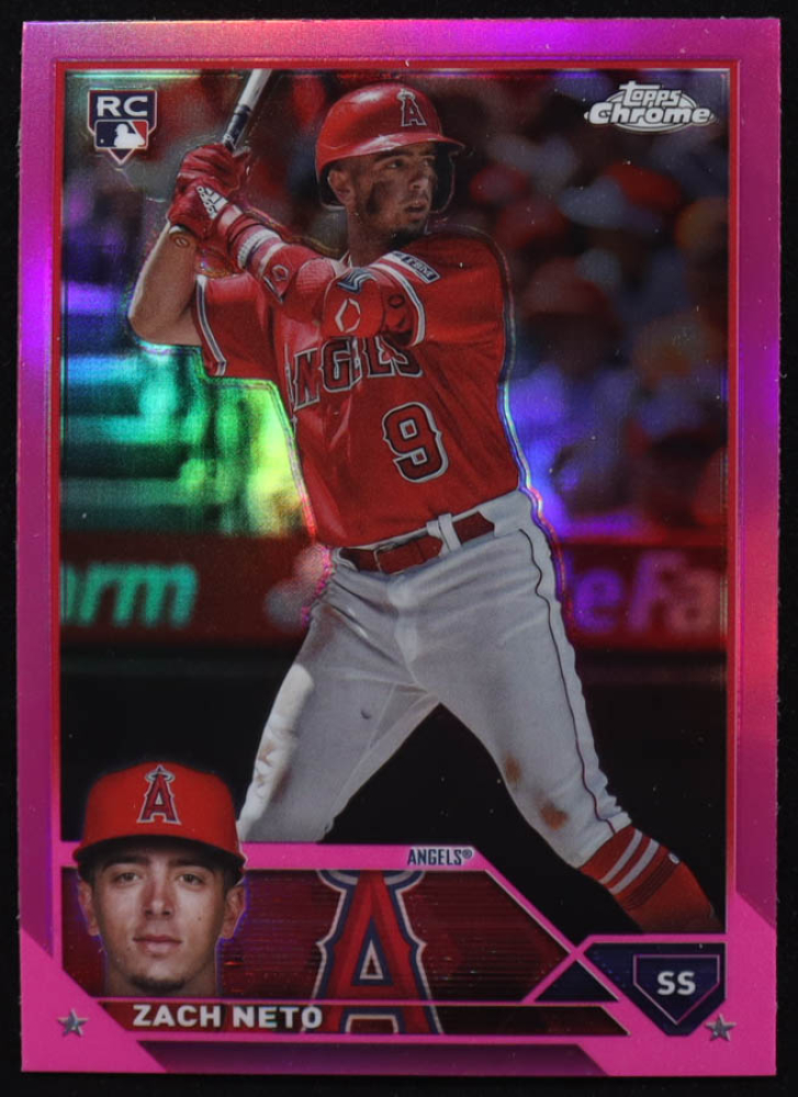 Zach Neto 2023 Topps Chrome Update Pink Refractors #USC34 RC