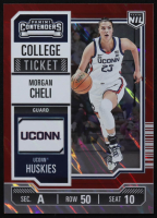 Morgan Cheli 2024-25 University of Connecticut Panini College Contenders Red #9 #09/50 at PristineAuction.com