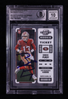 Brock Purdy Signed 2022 Panini Contenders Optic Rookie Ticket #68 RC (BGS | Autograph Graded BGS 10) at PristineAuction.com