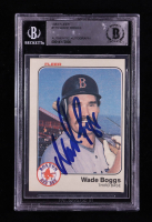 Wade Boggs Signed 1983 Fleer #179 RC (BGS) at PristineAuction.com