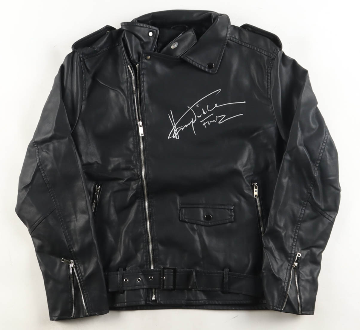 Henry Winkler Signed "Happy Days" Leather Jacket Inscribed "Fonz" (Schwartz) at PristineAuction.com Henry Winkler Signed "Happy Days" Leather Jacket Inscribed "Fonz" (Schwartz) at PristineAuction.com
