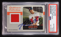 Mookie Betts Signed 2019 Topps Heritage Clubhouse Collection Relics Game-Used #CCRMB (PSA) at PristineAuction.com