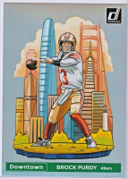 Brock Purdy 2024 Panini Donruss Football Oversized Downtown Jumbo #4 at PristineAuction.com