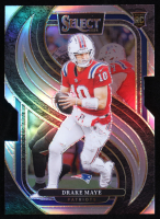 Drake Maye 2024 Select Prizm Silver Die Cut #113 RC at PristineAuction.com
