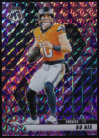 Bo Nix 2025 Panini Mosaic Mosaic Reactive Purple #173 at PristineAuction.com