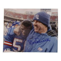 Lawrence Taylor & Bill Parcells Signed Giants 8x10 Photo (Beckett) at PristineAuction.com