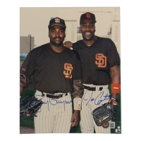 Tony Gwynn & Joe Carter Signed Padres 8x10 Photo (Beckett) at PristineAuction.com