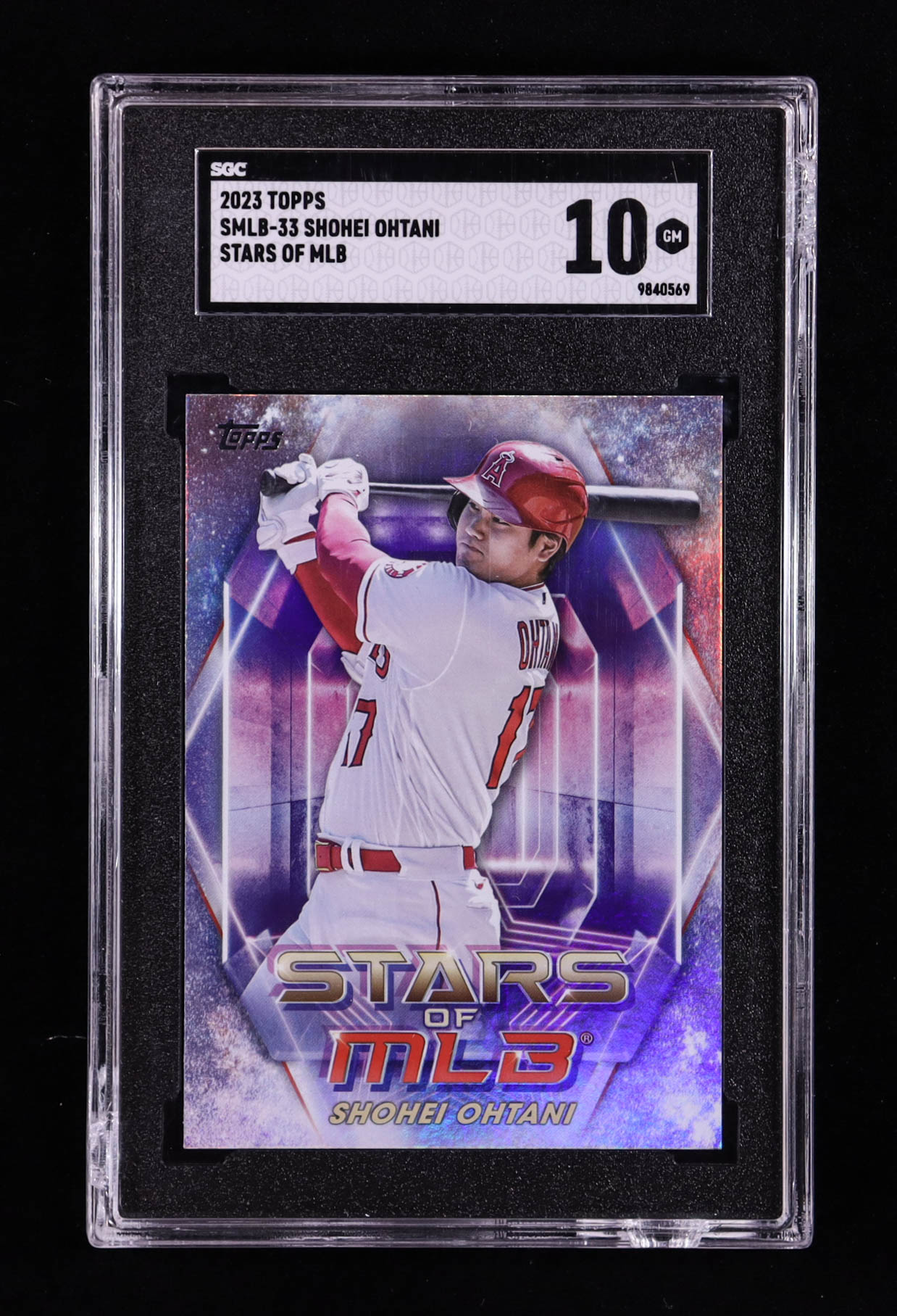 Shohei Ohtani 2023 Topps Stars Of MLB #SMLB-33 (SGC 10) at PristineAuction.com Shohei Ohtani 2023 Topps Stars Of MLB #SMLB-33 (SGC 10) at PristineAuction.com