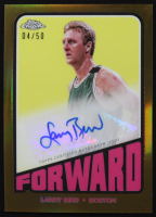 Larry Bird 2024-25 Topps Chrome '72 Topps Autographs Gold Refractors #TALB #04/50 at PristineAuction.com